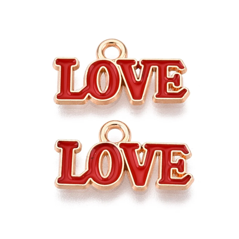 100Pcs Word Love Charms Valentine's Day Theme Alloy Enamel Pendants for fashion jewelry making DIY bracelet necklace Crafts
100Pcs Word Love Charms Valentine's Day Theme Alloy Enamel Pendants for fashion jewelry making DIY bracelet necklace Crafts