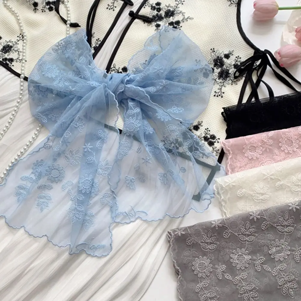 Fashion Embroidered Flower Neckerchief Elegant Thin Shawl Sunscreen Lace Scarf Women
Fashion Embroidered Flower Neckerchief Elegant Thin Shawl Sunscreen Lace Scarf Women