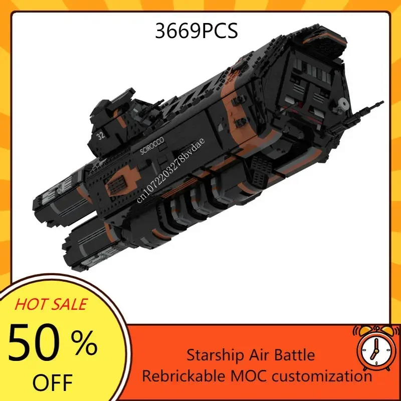 3669 детали MCRN Scirocco MOC-93274, космический корабль, модульные строительные блоки, игрушки на день рождения, рождественские подарки для детей
3669 детали MCRN Scirocco MOC-93274, космический корабль, модульные строительные блоки, игрушки на день рождения, рождественские подарки для детей