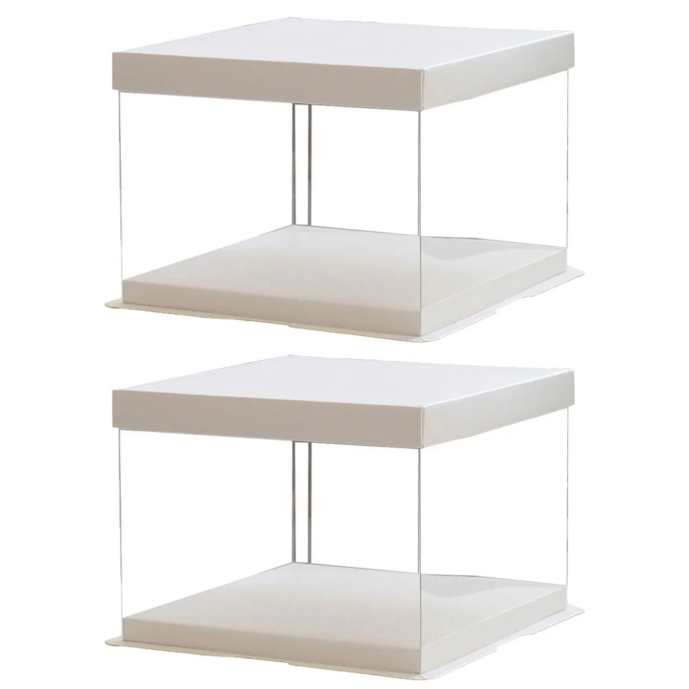2Pcs 8inch Transparent Birthday Cake Box Plastic Cake Container Box Dessert Storage Box (Transparent)
2Pcs 8inch Transparent Birthday Cake Box Plastic Cake Container Box Dessert Storage Box (Transparent)
