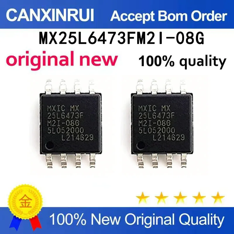(5-100 pieces)New stock MX25L6473FM2I-08G 25L6473F SOP MX25L6473FM2I-12G
(5-100 pieces)New stock MX25L6473FM2I-08G 25L6473F SOP MX25L6473FM2I-12G