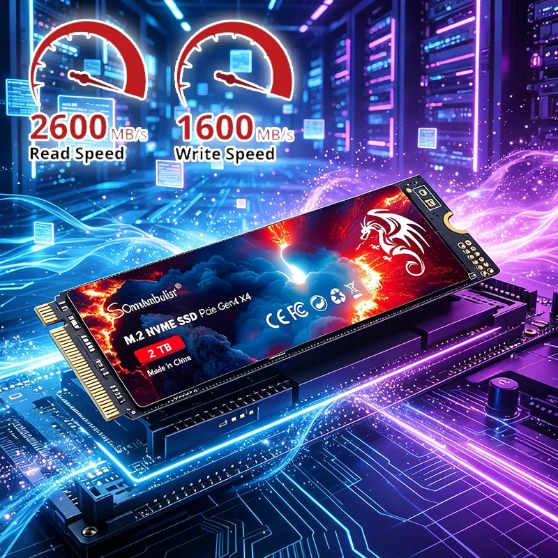 SomnAmbulist SSD 128GB 256GB 512GB 1TB SSD M.2 2280 PCIe 3.0 Internal M2 NVME Solid State Drive For Laptop Desktop Game Console
SomnAmbulist SSD 128GB 256GB 512GB 1TB SSD M.2 2280 PCIe 3.0 Internal M2 NVME Solid State Drive For Laptop Desktop Game Console