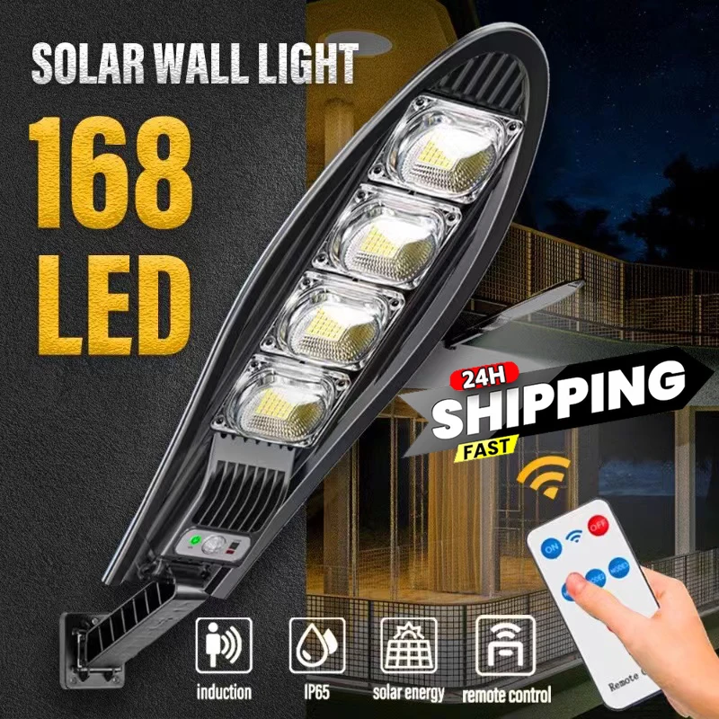 Solar Street Lights Outdoor, Solar Lamp With 3 Light Mode Remote Control Waterproof Motion Sensor Lighting for Garden Patio Path
Solar Street Lights Outdoor, Solar Lamp With 3 Light Mode Remote Control Waterproof Motion Sensor Lighting for Garden Patio Path