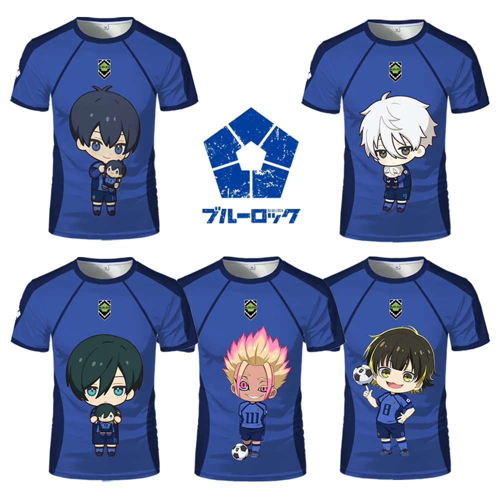 Японское аниме Blue Lock Eleven Jersey Isagi Nagi Футболка с милым узором для мужчин и женщин Топы с принтом персонажей мультфильмов Детские футболки
Японское аниме Blue Lock Eleven Jersey Isagi Nagi Футболка с милым узором для мужчин и женщин Топы с принтом персонажей мультфильмов Детские футболки