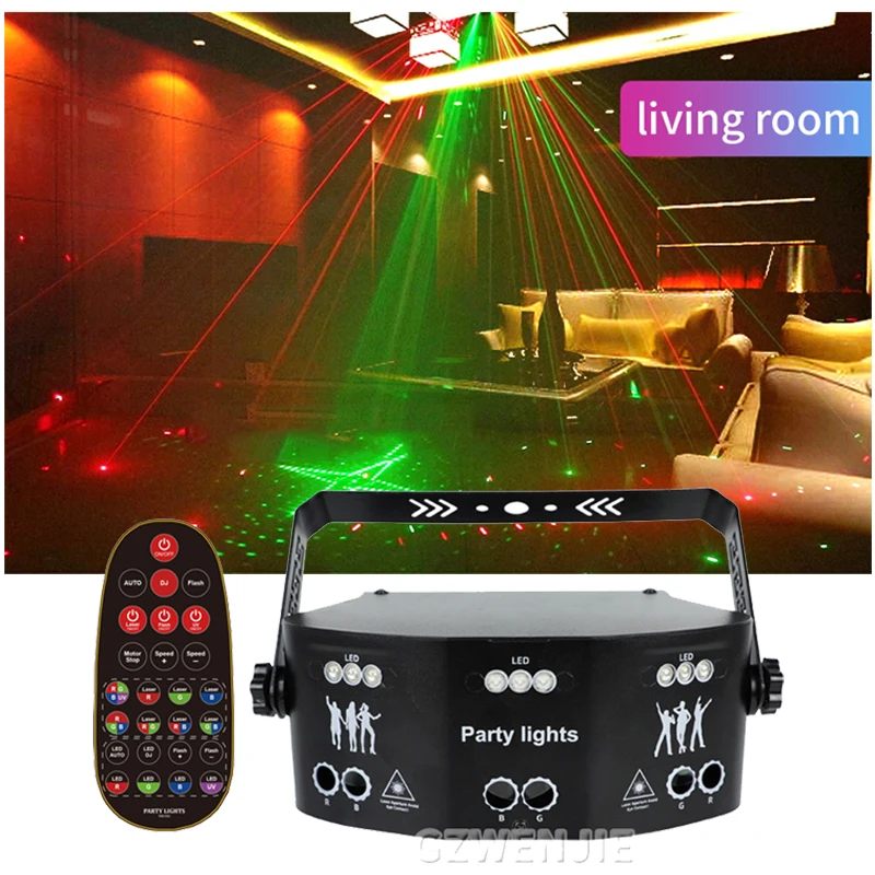 Portable Mini 3in1 LED Stage Light DJ Disco Light Projector Laser Lights Sound Activated Flash Light for Christmas Wedding Party
Portable Mini 3in1 LED Stage Light DJ Disco Light Projector Laser Lights Sound Activated Flash Light for Christmas Wedding Party