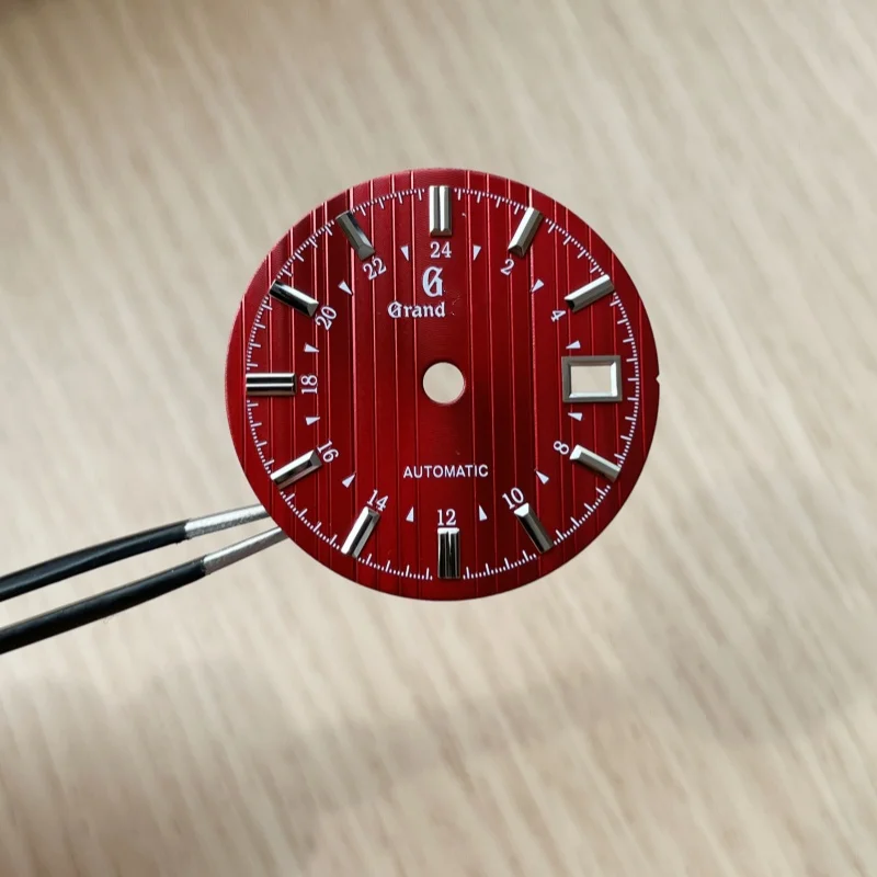 C6 red dial Creative dial modification 31MM dial watch dial with gs logo suitable for SKX007 NH36 NH36 NH34 movement 28.5mm
C6 red dial Creative dial modification 31MM dial watch dial with gs logo suitable for SKX007 NH36 NH36 NH34 movement 28.5mm