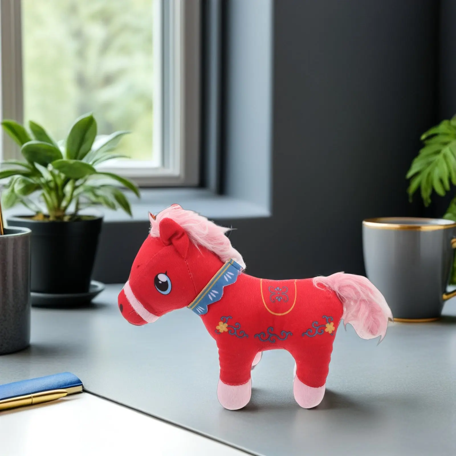 Chinese Zodiac Horse Stuffed Animal Red PP Cotton Standing Mascot Happy New Year Spring Festival 2026 Decor Party Favor Ornament
Chinese Zodiac Horse Stuffed Animal Red PP Cotton Standing Mascot Happy New Year Spring Festival 2026 Decor Party Favor Ornament