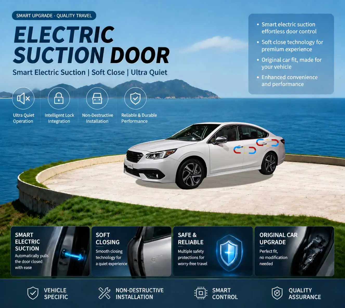 Car Specific Car Modification Auto Suction Soft Close Door Modification Parts & Accessories For Subaru Legacy 7th Gen BW 2019-21
Car Specific Car Modification Auto Suction Soft Close Door Modification Parts & Accessories For Subaru Legacy 7th Gen BW 2019-21