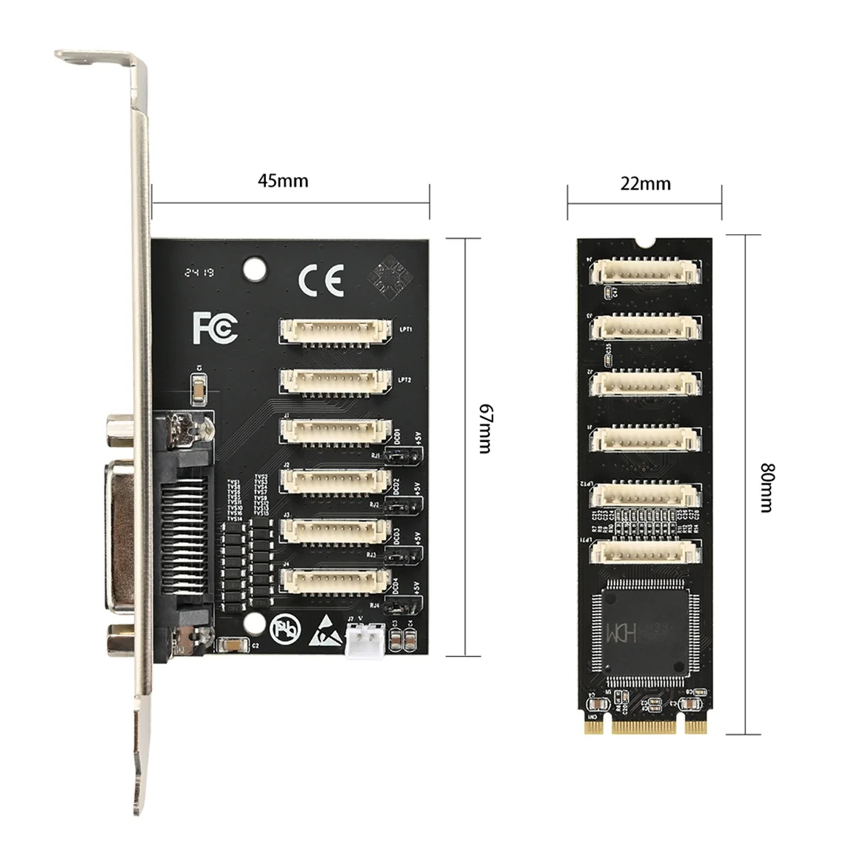 M.2 to 4 RS232 DB9 Serial Port and 1 DB25 Parallel Printer Port LPT1 Multi Expansion Card B Key M Key NGFF 2280Mm WCH384
M.2 to 4 RS232 DB9 Serial Port and 1 DB25 Parallel Printer Port LPT1 Multi Expansion Card B Key M Key NGFF 2280Mm WCH384