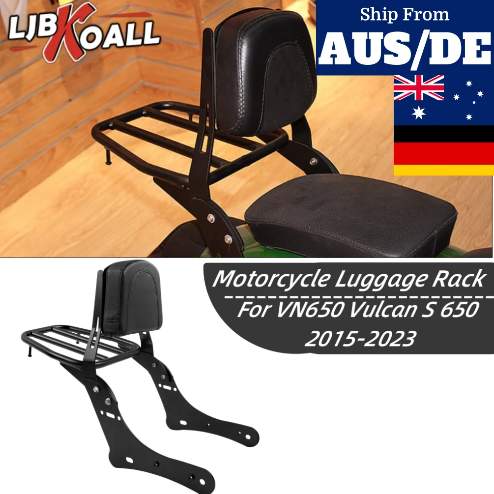 For Kawasaki Vulcan S 650 Motocycle Luggage Rack Rear Passenger Seat Backrest EN650 VN650 S650 2015-2024 2021 2020 Accessories
For Kawasaki Vulcan S 650 Motocycle Luggage Rack Rear Passenger Seat Backrest EN650 VN650 S650 2015-2024 2021 2020 Accessories