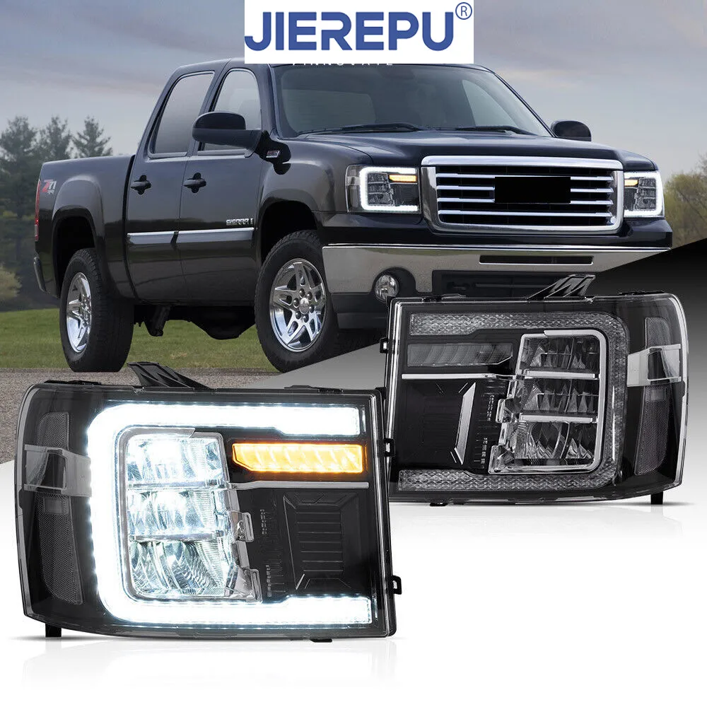 1 пара полностью светодиодных фар с указателем поворота для GMC Sierra 1500 2500HD 3500HD 2007-2013 годов с динамическим режимом
1 пара полностью светодиодных фар с указателем поворота для GMC Sierra 1500 2500HD 3500HD 2007-2013 годов с динамическим режимом