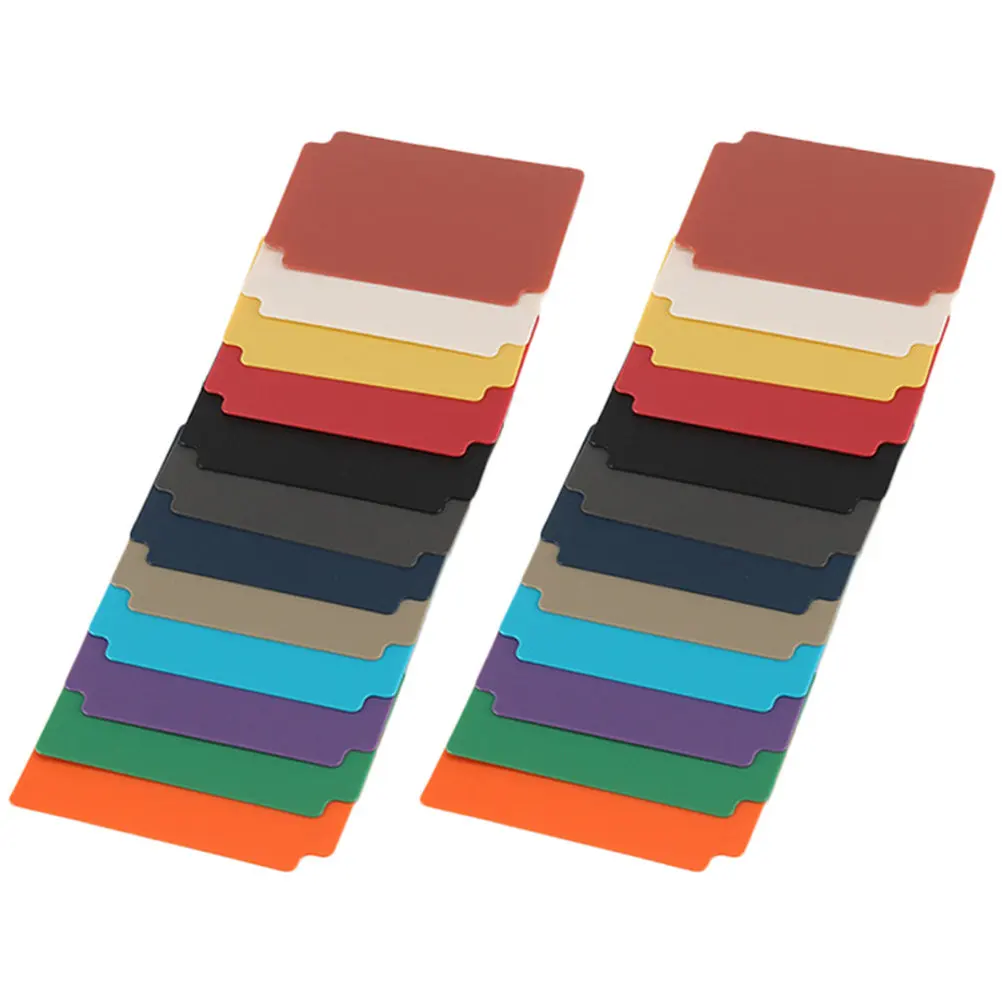 24Pcs Colored Card Dividers Premium Plastic Frosted Finish for Trading Cards Index Separators with Labels Storage
24Pcs Colored Card Dividers Premium Plastic Frosted Finish for Trading Cards Index Separators with Labels Storage