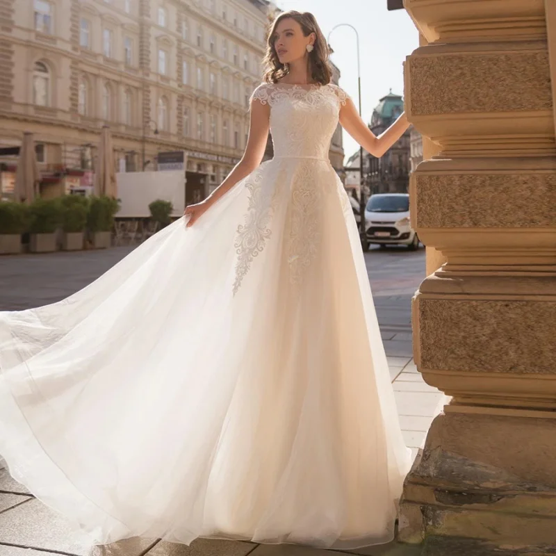 Elegant New Design A-line Short Sleeves Applique Lace Sexy Floor Length Bridal Wedding Gowns Dresses Women NEW 2022 NI
Elegant New Design A-line Short Sleeves Applique Lace Sexy Floor Length Bridal Wedding Gowns Dresses Women NEW 2022 NI