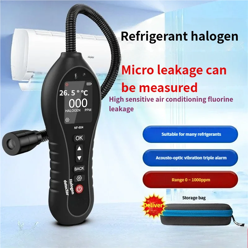 Refrigerant Detector AC Leak Checker, Auto Repair Tool, High-Precision Leak Detector for HVAC Technicians
Refrigerant Detector AC Leak Checker, Auto Repair Tool, High-Precision Leak Detector for HVAC Technicians