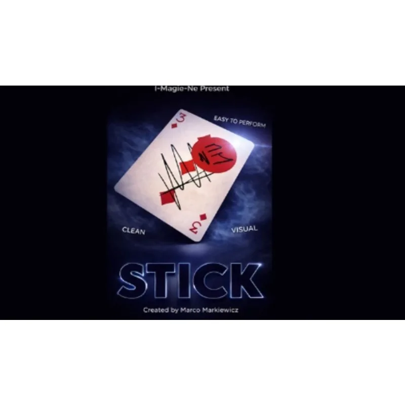 Stick Magic Tricks Marco Markiewicz Signed Sticker Transfer Card Gimmick Signed Card Close Up Visual Illusion Magician Props
Stick Magic Tricks Marco Markiewicz Signed Sticker Transfer Card Gimmick Signed Card Close Up Visual Illusion Magician Props