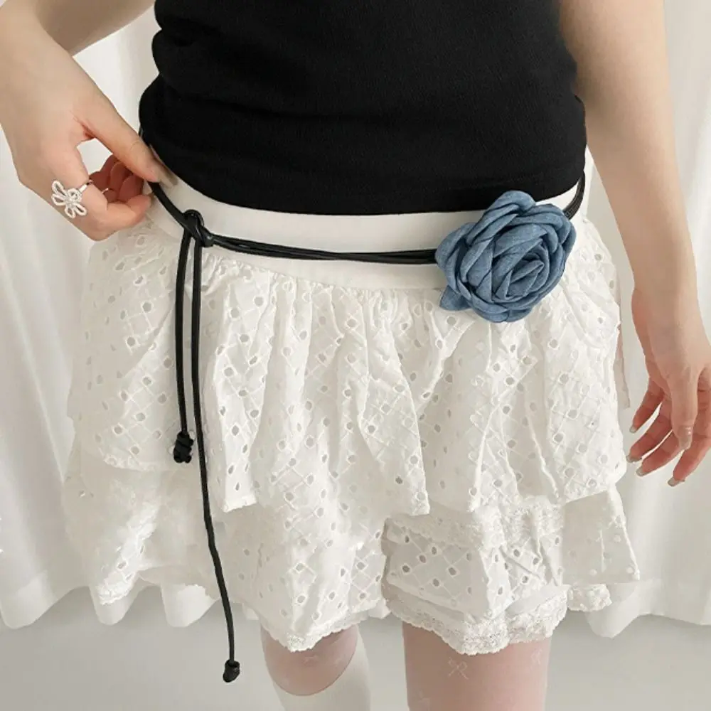 Vintage Chiffon Floral Waist Belt French Style Wax Line Denim Blue Rose Belt Skirt Dress Decoration Retro Heart Waistband Daily
Vintage Chiffon Floral Waist Belt French Style Wax Line Denim Blue Rose Belt Skirt Dress Decoration Retro Heart Waistband Daily