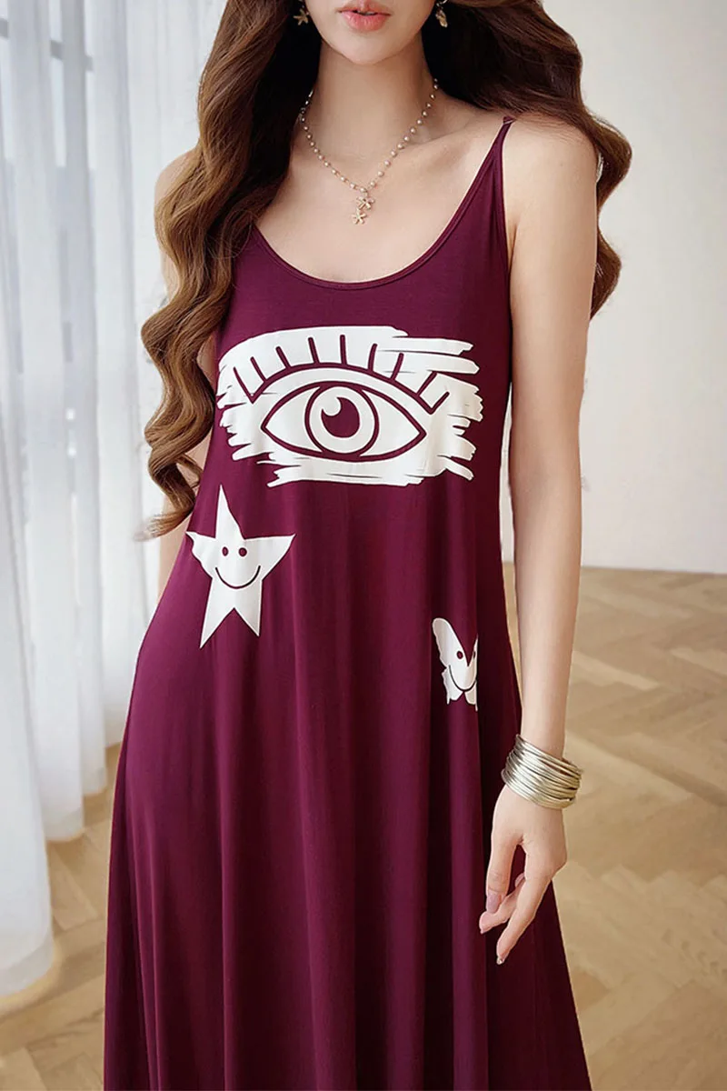 Summer Print Spaghetti Strap Dress Women's Dress Backless Long Camisole Ankle-Length Draped Skirt Y2K 2025 DABUWAWA DM2BDS009
Summer Print Spaghetti Strap Dress Women's Dress Backless Long Camisole Ankle-Length Draped Skirt Y2K 2025 DABUWAWA DM2BDS009