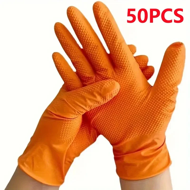 Nitrile Glove Extra Thick Diamond Pattern Safe Waterproof Anti-Slip Anti-Acid Household Industrial Oilproof Cleaning Gloves 8MIL
Nitrile Glove Extra Thick Diamond Pattern Safe Waterproof Anti-Slip Anti-Acid Household Industrial Oilproof Cleaning Gloves 8MIL
