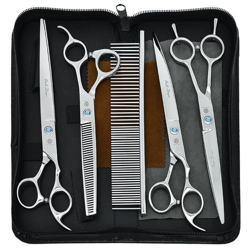 8 inch Purple Dragon Dog Grooming Shears Forceps Japan Steel Pet Cutting Thinning Scissors Curved Clipper Animal Supplies B0042B
8 inch Purple Dragon Dog Grooming Shears Forceps Japan Steel Pet Cutting Thinning Scissors Curved Clipper Animal Supplies B0042B