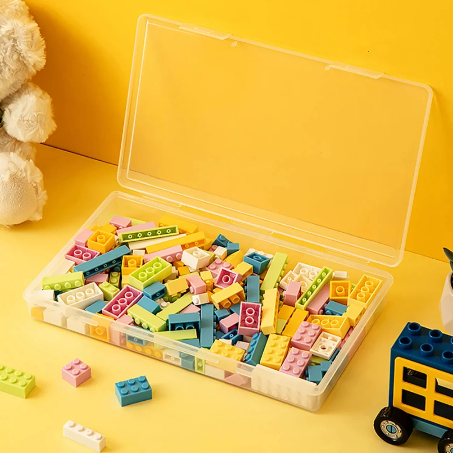 4pcs Transparent Stationery Box, Rectangular Plastic Clear Tool Parts Small Box, Stationery Organizer Box
4pcs Transparent Stationery Box, Rectangular Plastic Clear Tool Parts Small Box, Stationery Organizer Box