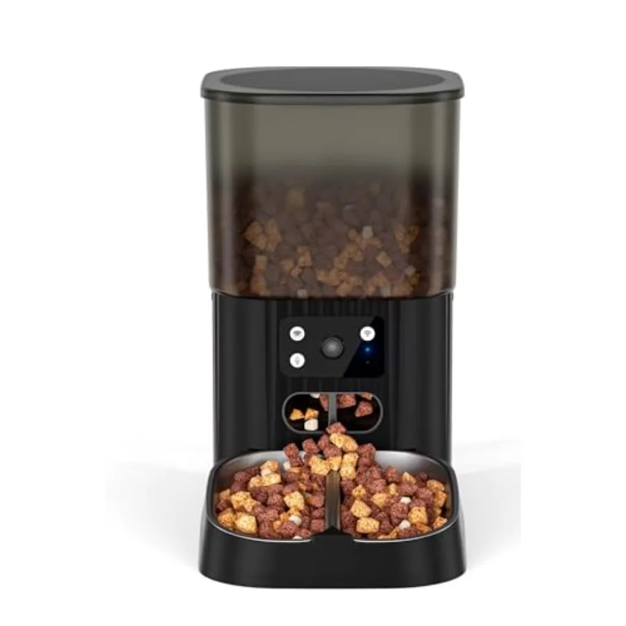 Automatic Pet Feeder 4.5L Ccity WiFi Bluetooth Smart Feeder for Cats Dogs with ABS Material Black 12x12x9 Inches
Automatic Pet Feeder 4.5L Ccity WiFi Bluetooth Smart Feeder for Cats Dogs with ABS Material Black 12x12x9 Inches