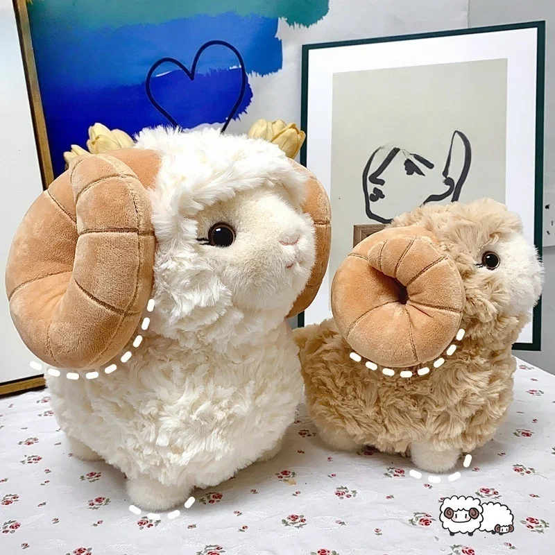 Cute Sheep Plush Toys Soft Fluffy Big Horns Sheep Doll Warm Cozy Hugging Appease Animal Doll Birthday Gift To Room Decor Toy
Cute Sheep Plush Toys Soft Fluffy Big Horns Sheep Doll Warm Cozy Hugging Appease Animal Doll Birthday Gift To Room Decor Toy