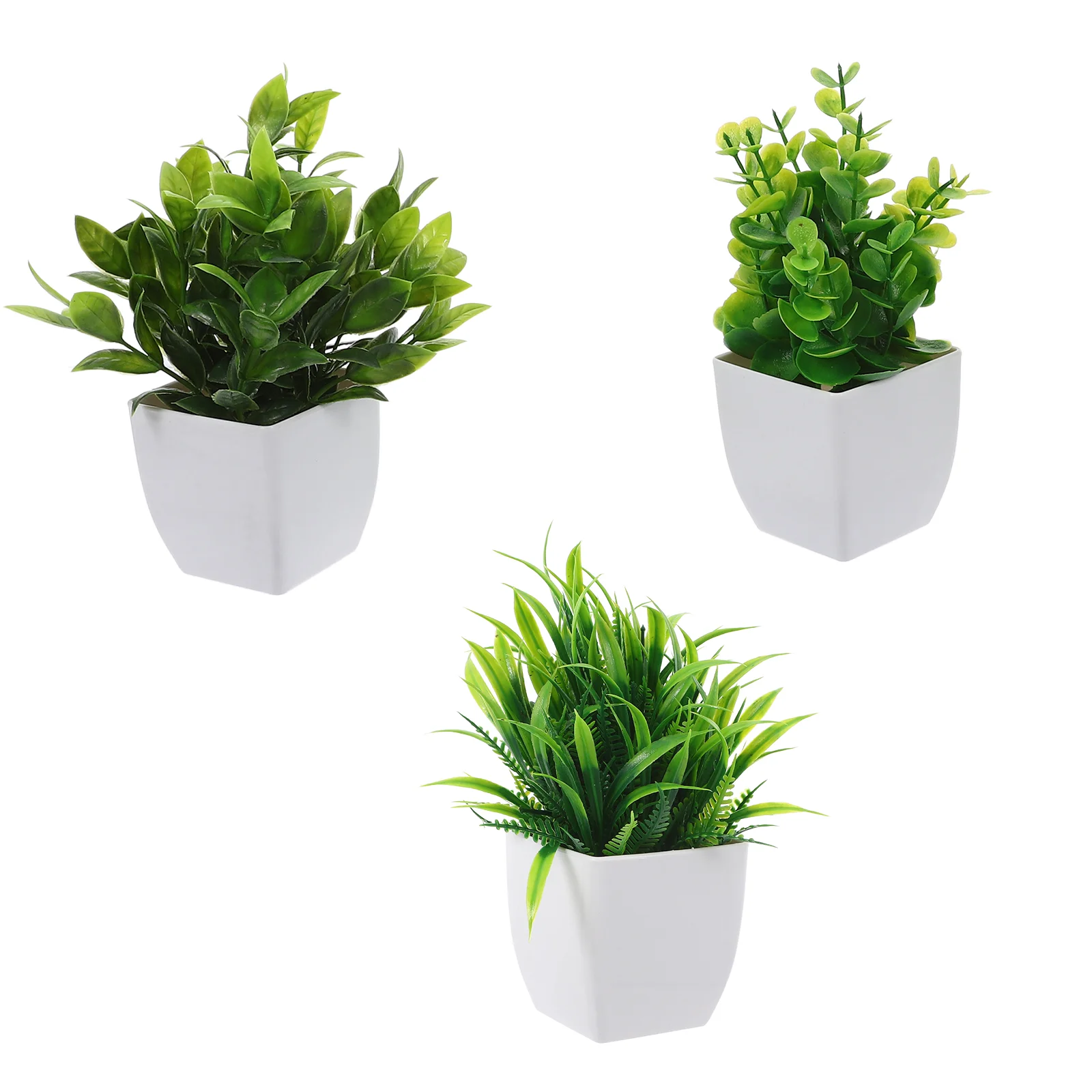 3 Pcs Mini Artificial Plants PP Material Small Potted Greenery Home Office Bedroom Decor Fake Leaves Indoor
3 Pcs Mini Artificial Plants PP Material Small Potted Greenery Home Office Bedroom Decor Fake Leaves Indoor
