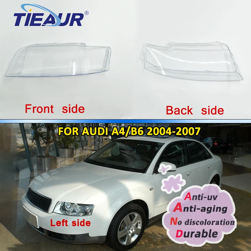 Прозрачная крышка для объектива передней фары для A4B6 2004 2005 2006 2007 автомобильный большой абажур самодельная крышка корпус автозапчасти
Прозрачная крышка для объектива передней фары для A4B6 2004 2005 2006 2007 автомобильный большой абажур самодельная крышка корпус автозапчасти