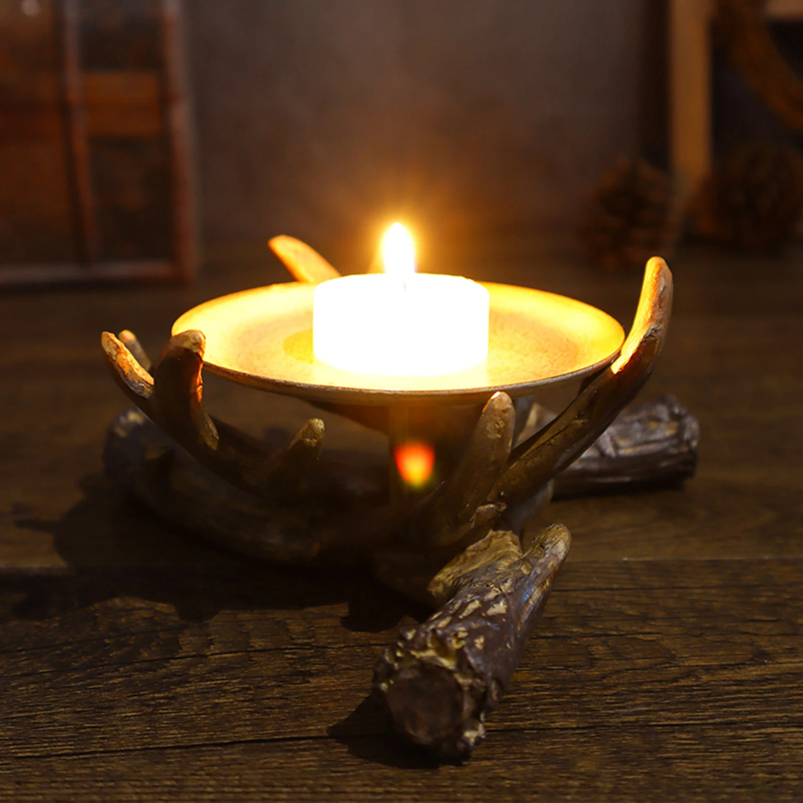 Deer Antler Candle Holder Resin Tabletop Decor Home Ornament for Anniversary Christmas Party Wedding Decoration Gift
Deer Antler Candle Holder Resin Tabletop Decor Home Ornament for Anniversary Christmas Party Wedding Decoration Gift