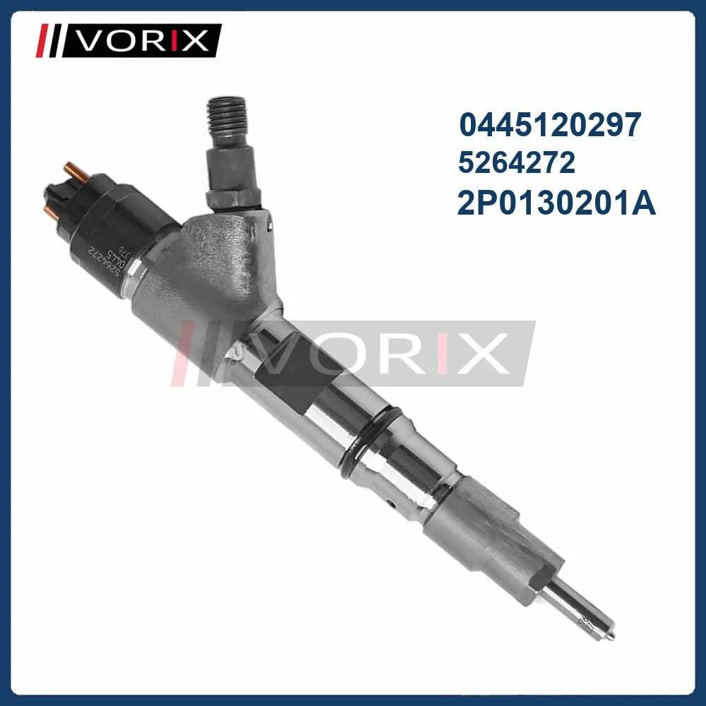 0445120297 5264272 2P0130201A Diesel Fuel Injector for CUMMINS Volkswagen
0445120297 5264272 2P0130201A Diesel Fuel Injector for CUMMINS Volkswagen