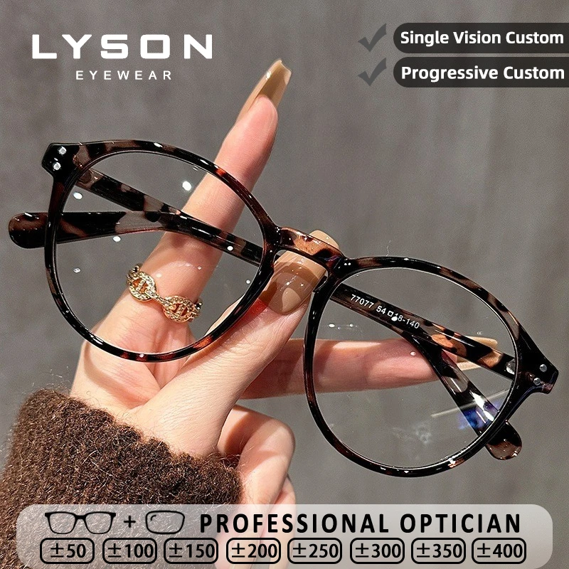 LYSON Business Round Reading Glasses Women Blue Light Blocking Myopia Glasses Anti-Reflective Customized Hyperopia Eyeglasses
LYSON Business Round Reading Glasses Women Blue Light Blocking Myopia Glasses Anti-Reflective Customized Hyperopia Eyeglasses
