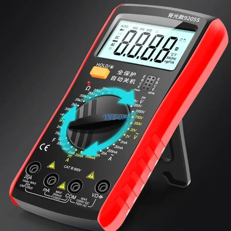 E15A High Accuracy Digital Multimeter With Backlit Display Anti Burn Protections Delicate Design For Electricians Hobbyists
E15A High Accuracy Digital Multimeter With Backlit Display Anti Burn Protections Delicate Design For Electricians Hobbyists