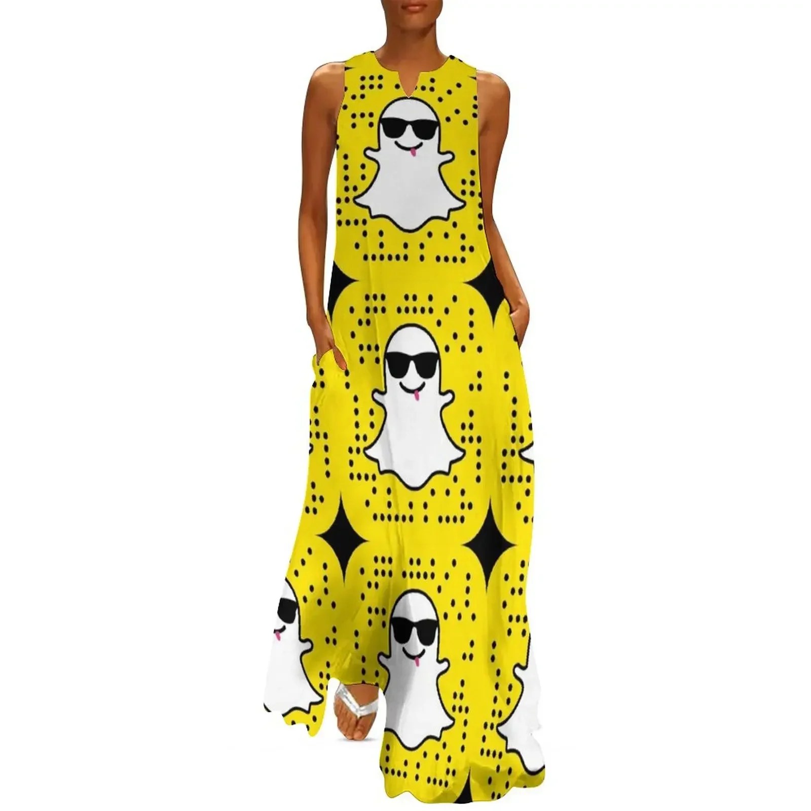 Cool Snapchat Yellow Gift Birthday Holiday by Mesa Cute Long Dress dress women elegant luxury Dress
Cool Snapchat Yellow Gift Birthday Holiday by Mesa Cute Long Dress dress women elegant luxury Dress