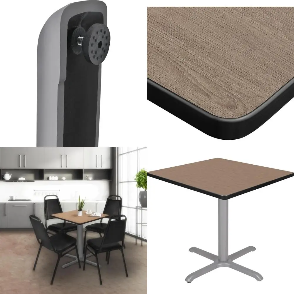 Regency Cain 30" Square X-Base Breakroom Table – Scratch Resistant Laminate Caé Table or Lunchroom, Coee Shops and Commercial Oi
Regency Cain 30" Square X-Base Breakroom Table – Scratch Resistant Laminate Caé Table or Lunchroom, Coee Shops and Commercial Oi