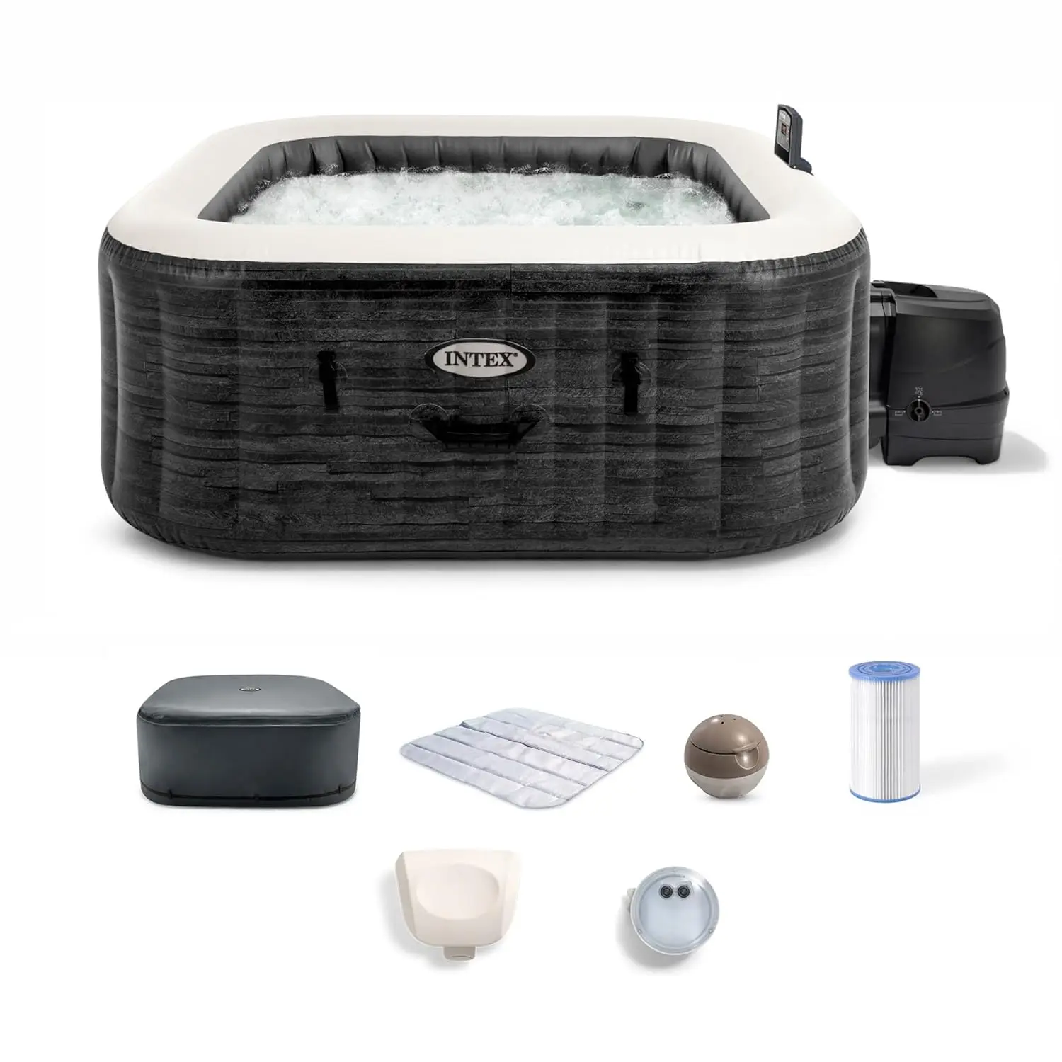 4 Person Square Inflatable Hot Tub Bubble Massage Energy Efficient Saltwater Compatible 69x28 in, Custom
4 Person Square Inflatable Hot Tub Bubble Massage Energy Efficient Saltwater Compatible 69x28 in, Custom