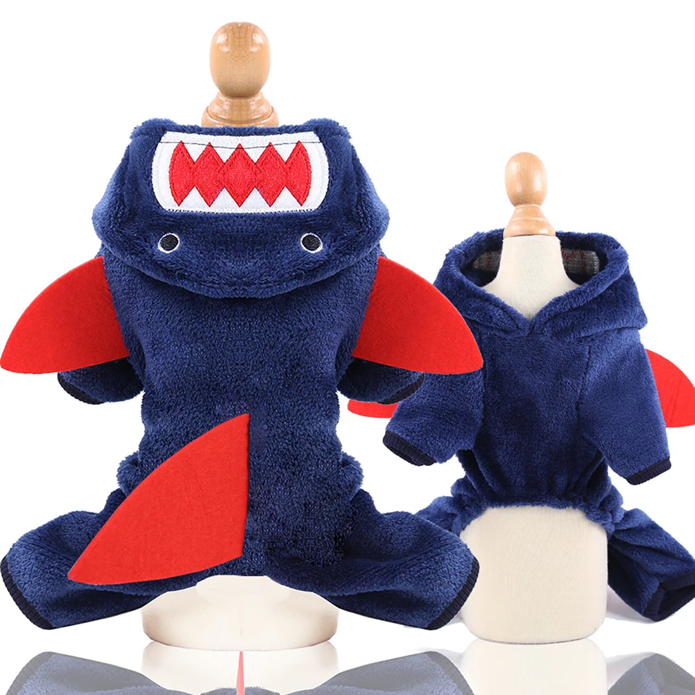 1pc Shark Shaped Pet Costume Hoodie Warm Puppy Coral Fleece Clothes Stretchy Dog Jacket For Autumn Winter Party Xs Size
1pc Shark Shaped Pet Costume Hoodie Warm Puppy Coral Fleece Clothes Stretchy Dog Jacket For Autumn Winter Party Xs Size