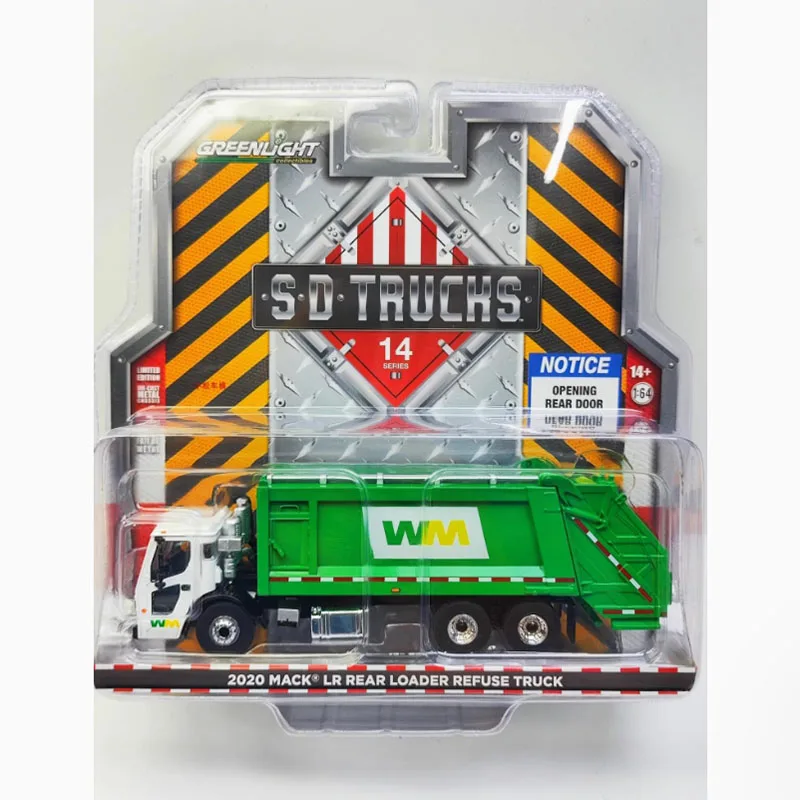 Литой под давлением Greenlight 1:64 2020, задний погрузчик Mack's LR, мусоровоз, сплав, имитация модели автомобиля, статическая коллекция, сувенирный подарок 
Литой под давлением Greenlight 1:64 2020, задний погрузчик Mack's LR, мусоровоз, сплав, имитация модели автомобиля, статическая коллекция, сувенирный подарок