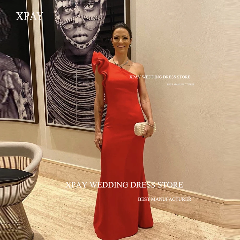 XPAY Women Red Mermaid Evening Dresses One Shoulder Ruffles Mother Wedding Party Dress Prom Gowns Sepcial Occcasion Dress
XPAY Women Red Mermaid Evening Dresses One Shoulder Ruffles Mother Wedding Party Dress Prom Gowns Sepcial Occcasion Dress