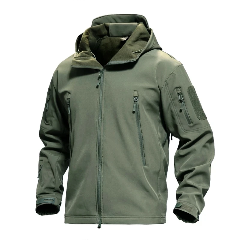 New Mens Tactical Jacket Hiking Jackets Shark Skin Soft Shell Clothes Windbreaker Flight Pilot Hood Military Fleece Field Jacket
New Mens Tactical Jacket Hiking Jackets Shark Skin Soft Shell Clothes Windbreaker Flight Pilot Hood Military Fleece Field Jacket