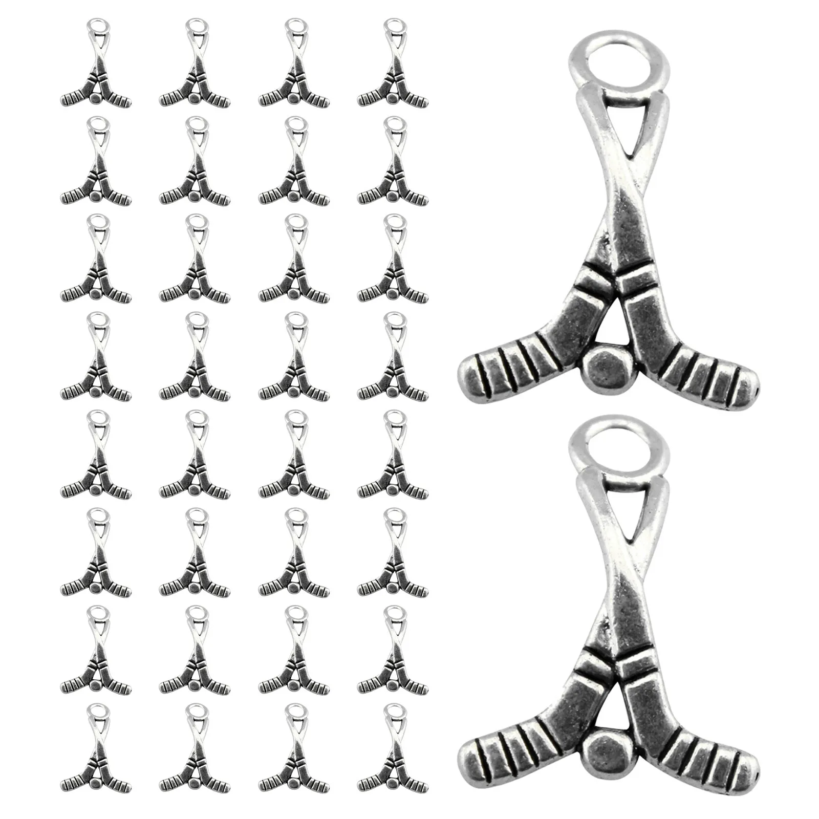 50 шт. винтажных подвесок в виде шайб для хоккея из сплава, для ожерелий, браслетов, изготовления украшений своими руками, спортивных сувениров, 0.87x0.67x0.08 дюйма
50 шт. винтажных подвесок в виде шайб для хоккея из сплава, для ожерелий, браслетов, изготовления украшений своими руками, спортивных сувениров, 0.87x0.67x0.08 дюйма