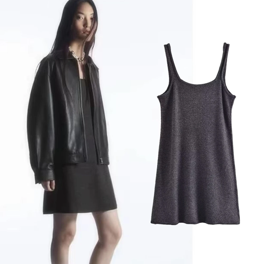 Withered British Casual Sleeveless Tank Top Dress Fashion Women's Grey Lazy Mini Basic Dress Women
Withered British Casual Sleeveless Tank Top Dress Fashion Women's Grey Lazy Mini Basic Dress Women