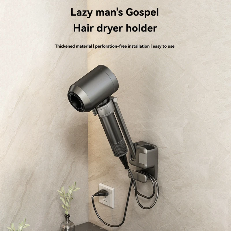 Hair Dryer Stand Hair Dryer Stand Wall Blow Dryer Holder Hair Dryer Holder Free Dark Grey
Hair Dryer Stand Hair Dryer Stand Wall Blow Dryer Holder Hair Dryer Holder Free Dark Grey
