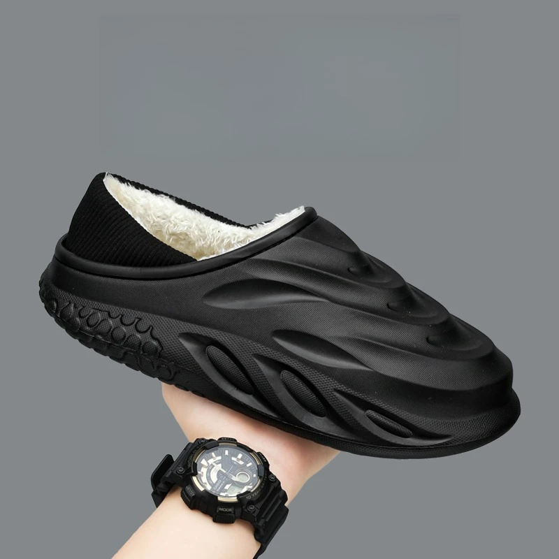 Winter Thickened Slip Resistant Lined Slippers Lightweight EVA Indoor Outdoor Home Leisure Shoes with Soft Fabric Lining
Winter Thickened Slip Resistant Lined Slippers Lightweight EVA Indoor Outdoor Home Leisure Shoes with Soft Fabric Lining
