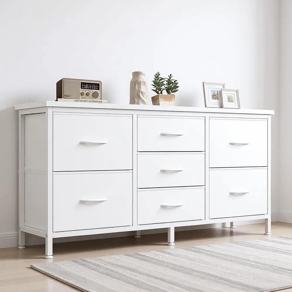 Bedroom with 7 Storage Drawers, Fabric Chest of Drawers with Metal Legs, Living Room Storage Organizers, Clothes, TV Stand, Hall
Bedroom with 7 Storage Drawers, Fabric Chest of Drawers with Metal Legs, Living Room Storage Organizers, Clothes, TV Stand, Hall