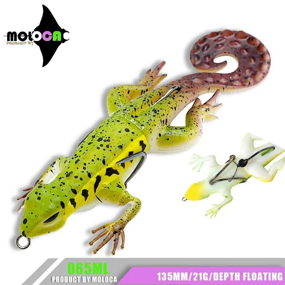 Soft Bait Silicone Gecko Fishing Lure 135mm 21g Floating Rubber Three Hook Anti-hanging Bottom Leurre Souple Black Minnow Tackle
Soft Bait Silicone Gecko Fishing Lure 135mm 21g Floating Rubber Three Hook Anti-hanging Bottom Leurre Souple Black Minnow Tackle