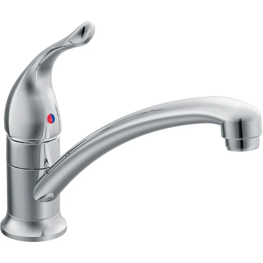 Стандартный кухонный смеситель с хромированной отделкой, низкопрофильный, с одной ручкой, для установки в одно отверстие, 7423
Стандартный кухонный смеситель с хромированной отделкой, низкопрофильный, с одной ручкой, для установки в одно отверстие, 7423