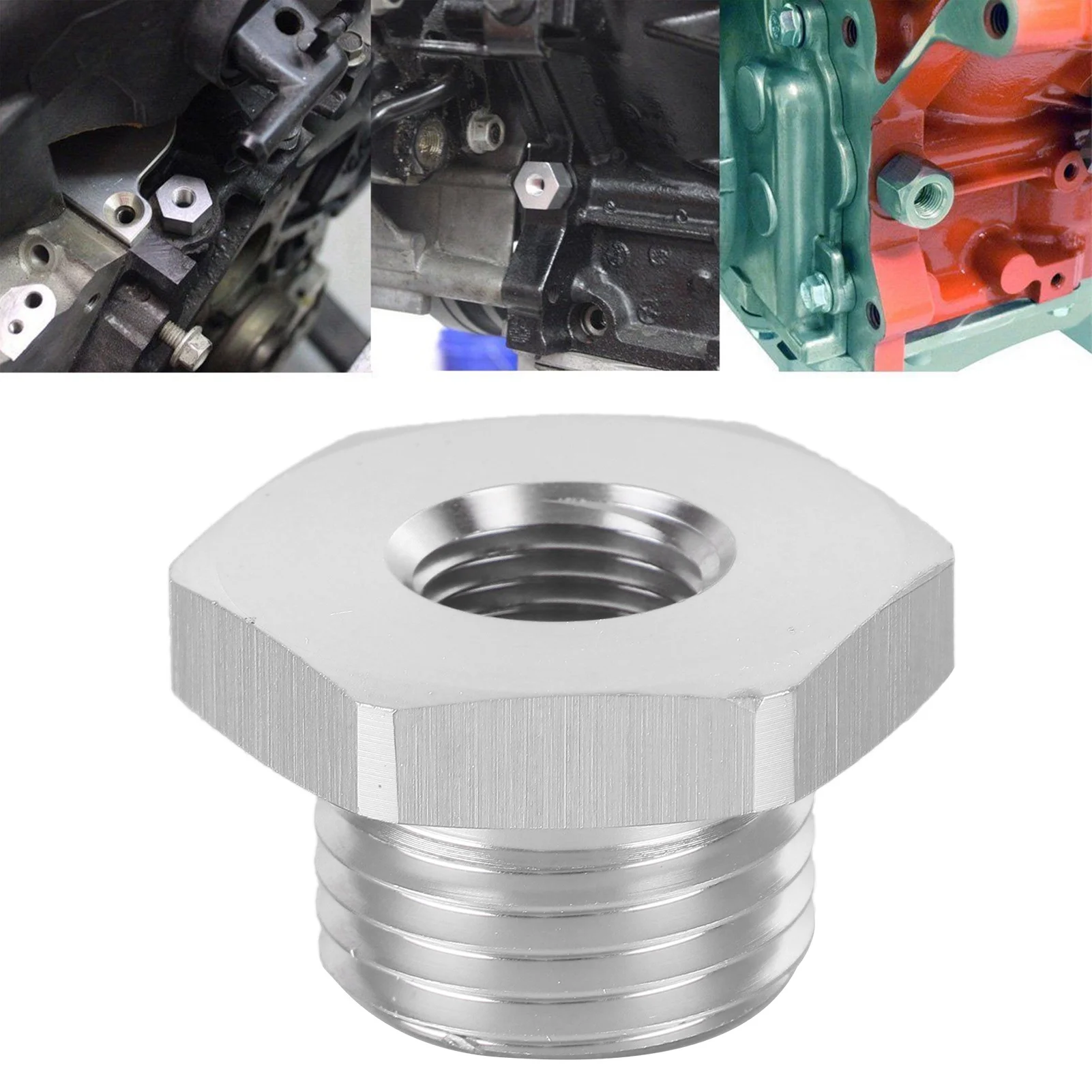 Aluminium Oil Pressure Sensor Fitting Oil Pressure Sensor Adapter M16x1.5 to 1/8NPT Aluminium Fitting for LS Series Engine
Aluminium Oil Pressure Sensor Fitting Oil Pressure Sensor Adapter M16x1.5 to 1/8NPT Aluminium Fitting for LS Series Engine