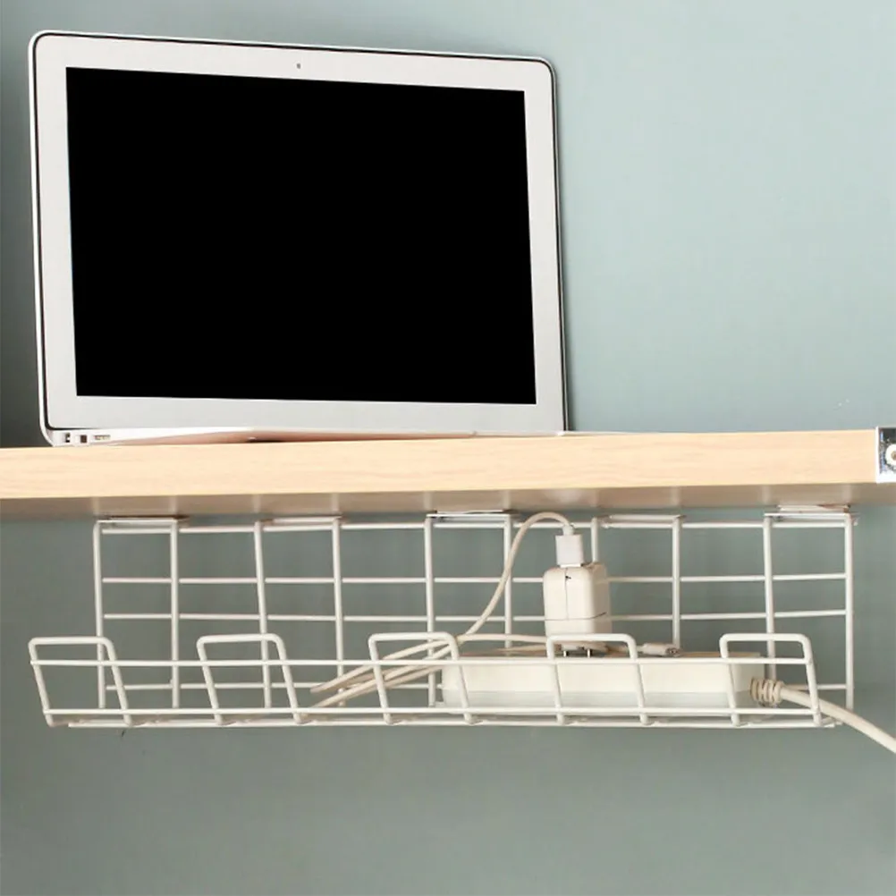 2Pcs Premium Iron Under Desk Cable Management Tray for Organizing Power Cords Adapters USB Cables in Office Home Study Room
2Pcs Premium Iron Under Desk Cable Management Tray for Organizing Power Cords Adapters USB Cables in Office Home Study Room