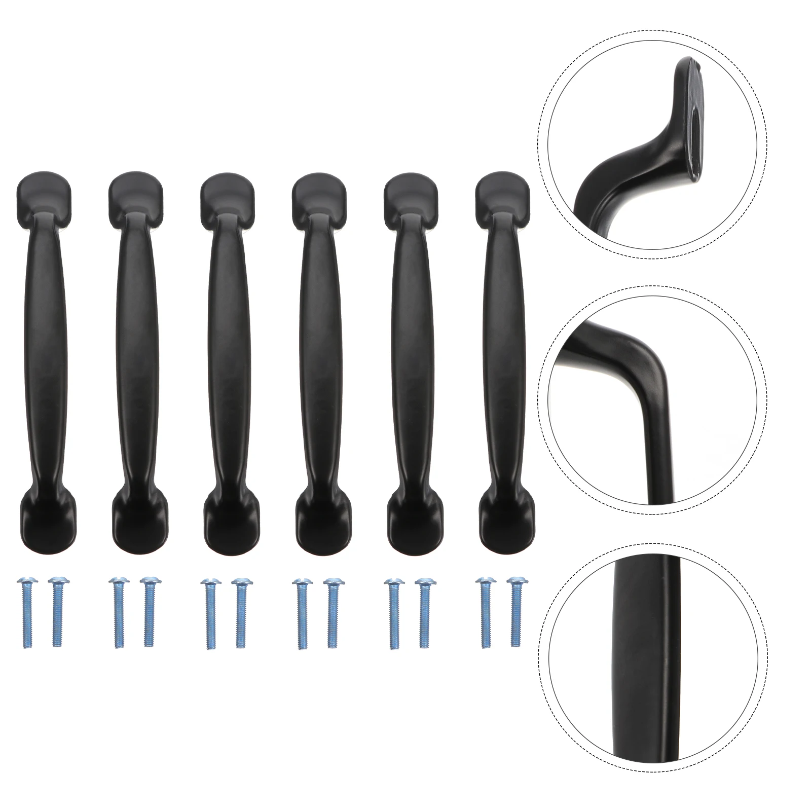 6pcs Cabinet Door Handle Drawer Pull Black Matte Alloy Furniture Handle Durable Replacement Hardware Cupboard Pulls Easy
6pcs Cabinet Door Handle Drawer Pull Black Matte Alloy Furniture Handle Durable Replacement Hardware Cupboard Pulls Easy