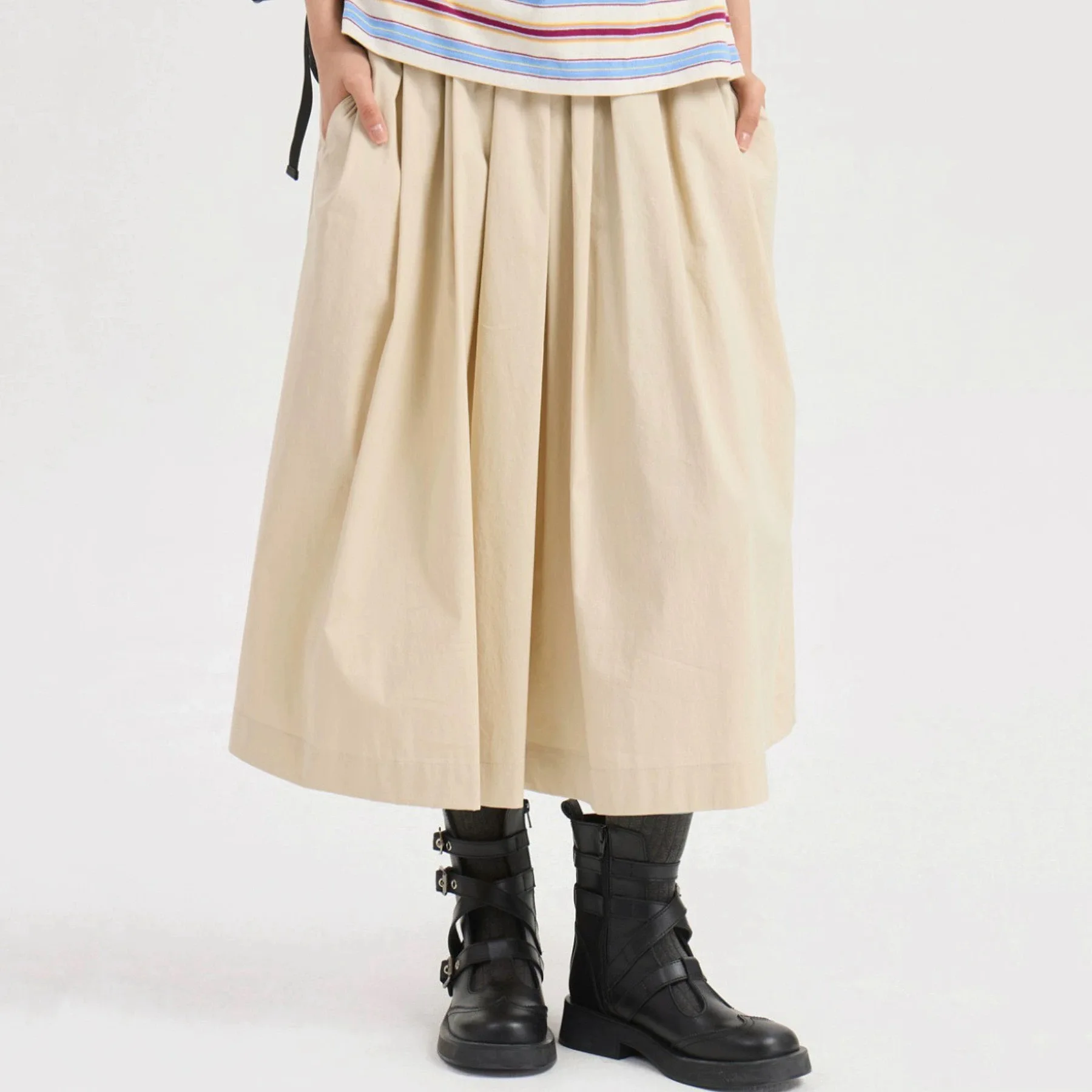 Lemon Cheese Autumn 25 Pumpkin ter Skirt Workwear Sle Elastic Waist Pleated Design Commute A-Line Loose Fit High Waist
Lemon Cheese Autumn 25 Pumpkin ter Skirt Workwear Sle Elastic Waist Pleated Design Commute A-Line Loose Fit High Waist